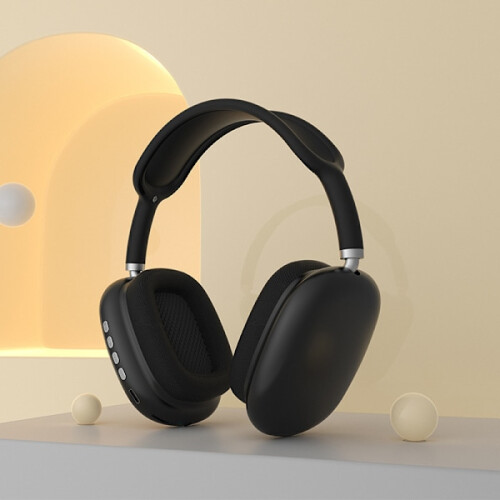 P9-Max TWS Bluetooth Headphones Wireless Head-mounted Black