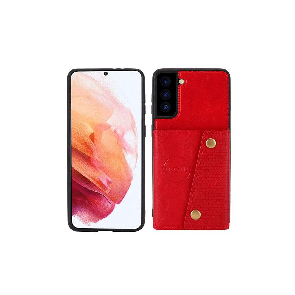 Stylish Case With Card Slot - Compatible With Samsung Galaxy S21 Fe Red 9499224618084