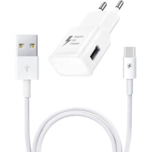 Pacáiste Luchtaire + Cábla le haghaidh comhoiriúnach le Samsung Galaxy S24 Luchtaire Ultra Tapa Ultra Powerful3A le CÁBLA USB Cineál C Bán