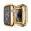 Full Coverage compatible with Apple Watchwith Apple Watch1/2/3Case Screen Protector Gold38mm Gold 1