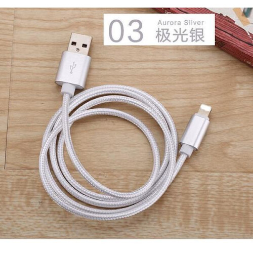 pcs 3 m USB charging cable for compatible with iphone pink 2