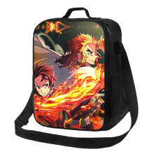 Sac à lunch isotherme Demon Slayer Tanjiro Kamado, boîte à lunch portable et réutilisable avec fermeture éclair, idéale pour le travail, les