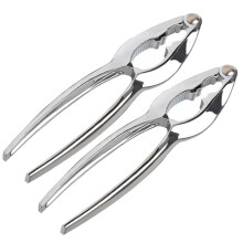 2Pcs Nut Cracker Zinc Alloy - Ergonomic Handle, 2 Grooves, Hazelnut Pecan Almond Walnut Opener Plier Tong Clip Sheller Clamp Tool, Kitchen Gadgets