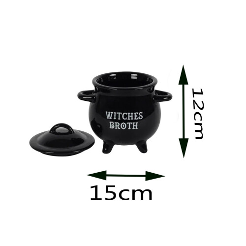 Καλοκαιρινές εκπτώσεις 2024! TUOBARR Μπολ σούπας Crucible Witch Potion Witch Cup Pot Pot Sugar Pot Witch Pot 2