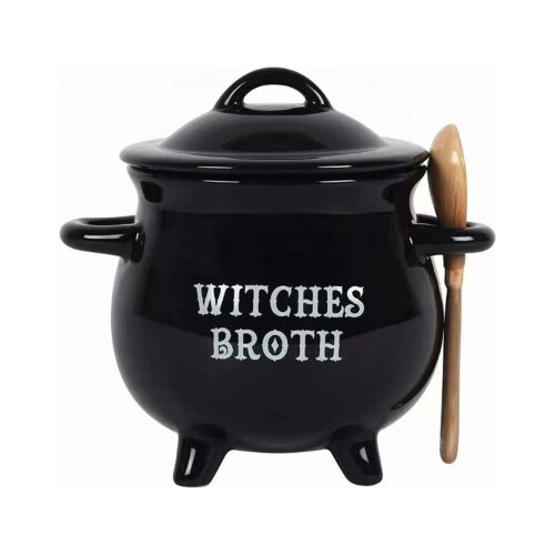 Καλοκαιρινές εκπτώσεις 2024! TUOBARR Μπολ σούπας Crucible Witch Potion Witch Cup Pot Pot Sugar Pot Witch Pot 1