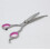 Hundeschere gebogen 19 cm Silber/Rosa 5