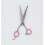 Hundeschere gebogen 19 cm Silber/Rosa 3