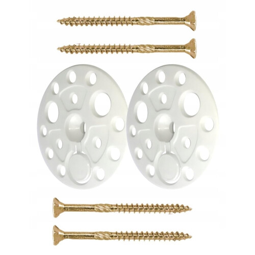 Set Dämmstoffteller 60 mm mit Holzschrauben 6 x 100 mm 100 St.