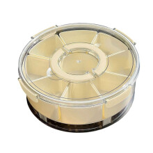 Portable Camping Picnic Fruit Storage Container-Cream 9 grid