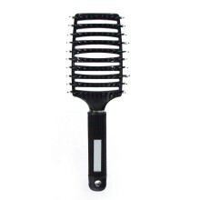 Detangling Hair Brush with Scalp Massage, Black Vented Nylon Bristles for Wet and Dry Salon Styling