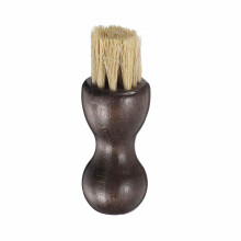 Shoe Cleaning Brush 3'x1' Beech Wood Pig Bristle for Leather Shoes Boots Gentle Care Gray Brown Black