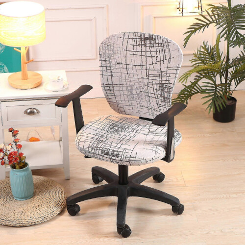 (style 10) Computer Office Chair Universal Washable Rotating Chair Slipcovers -JA