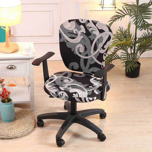 (style 3) Computer Office Chair Universal Washable Rotating Chair Slipcovers -JA