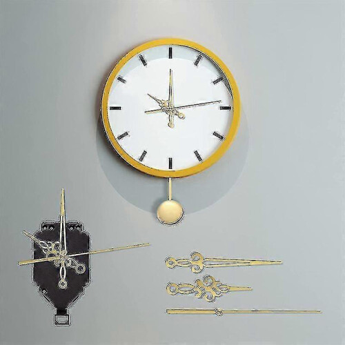 Wall Silent Pendulum Quartz Clock Movement, Pendulum Clock Mechanism Parts Motor Replacement Diy Re -GT 2