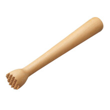 Beech Wood Cocktail Muddler for Fast Ice Crushing and Fruit Mashing, Ergonomic Bar Mixing Stick