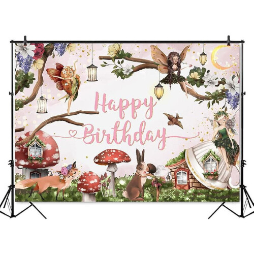 Φόντο για baby shower με λουλούδια, διακόσμηση πάρτι με πριγκίπισσα παραμυθιού στη 1