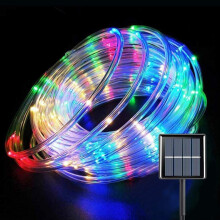 33 Ft 100 LED Solar Rope Lights Outdoor, 8 Modes Waterproof String Lights for Garden, Patio, Wedding, Christmas Decor (Multicolor)