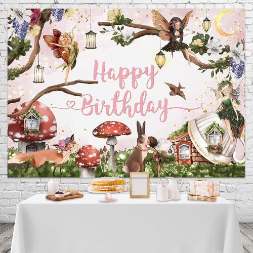 Φόντο για baby shower με λουλούδια, διακόσμηση πάρτι με πριγκίπισσα παραμυθιού στη 2