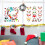 Αυτοκόλλητα προσώπου χιονάνθρωπου Olilia3Sheets για χειροτεχνίες Χριστουγεννιάτικα 6