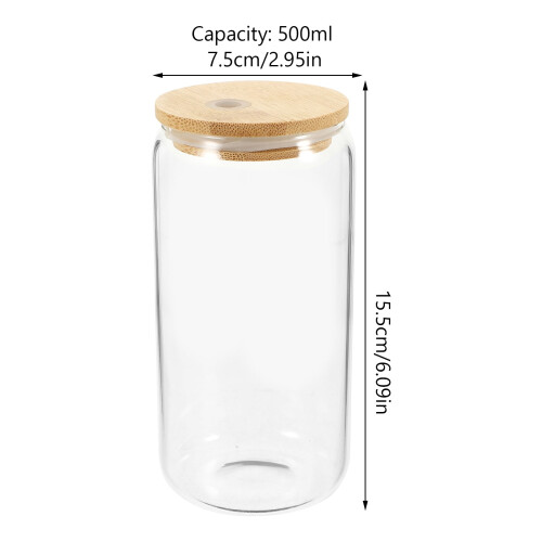 Transparent Glass Milk Tea Cup Multi-Function Juice Cup Coffee Tea Mug with Straw Lid 1