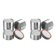 196 stuks 70 mm standaard inmaakdeksels voor Kerr inmaakpotten - Gesplitste metalen potdeksels voor inmaken