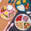 Divided Dinner Plates 3 Compartment Portion Control Microwave Safe Reusable Plastic Tray Green 5