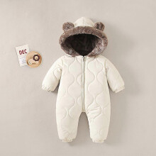 (100 3year) KLFLGD0-3 years old winter baby outdoor clothing fur lining warm toddler girl boy jumpsuit cartoon plus velvet baby jumpsuit