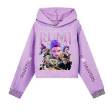 KPop Demon Hunters Hoodies Kid Clothes Fashion Casual Hooded Sweatshirts K-Pop Demon Hunters Pullover 26s
