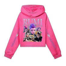 KPop Demon Hunters Hoodies Kid Clothes Fashion Casual Hooded Sweatshirts K-Pop Demon Hunters Pullover 26s