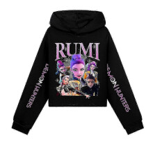 KPop Demon Hunters Hoodies Kid Clothes Fashion Casual Hooded Sweatshirts K-Pop Demon Hunters Pullover 26s