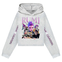 KPop Demon Hunters Hoodies Kid Clothes Fashion Casual Hooded Sweatshirts K-Pop Demon Hunters Pullover 26s