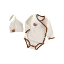 (73CM for 2 to 3M, B) Baby Jumpsuit Clothing Cotton Boys Girls Bear Printed Bodysuit Baby Pajamas for Four Season 3-6-9-12M 73CM for 2 to 3M