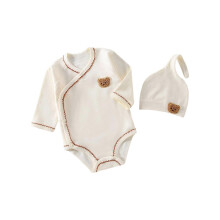 (73CM for 2 to 3M, A) Baby Jumpsuit Clothing Cotton Boys Girls Bear Printed Bodysuit Baby Pajamas for Four Season 3-6-9-12M 73CM for 2 to 3M