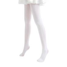 (XXL, White) Kids Dance Leggings 80D Velvet Snagging Proof Design White Ballet Tights Reinforced Toe Heel Soft Breathable Pantyhose  White XL
