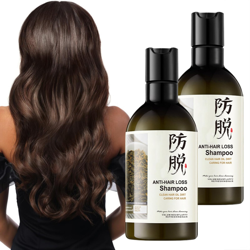 Anti Hair Loss Shampoo for Women, Herbal Hair Growth and Thickening, Anti Thinning, 2pcs