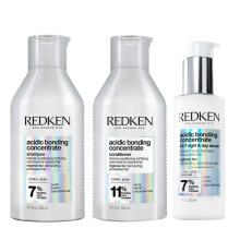 Redken Acidic Bonding Concentrate Shampoo 300ml, Conditioner 300ml and
