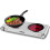 Double Hot Plate, CUSIMAX 2400W Electric Hob Ceramic Hot Plate, 1