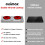 Double Hot Plate, CUSIMAX 2400W Electric Hob Ceramic Hot Plate, 4