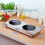 Double Hot Plate, CUSIMAX 2400W Electric Hob Ceramic Hot Plate, 5