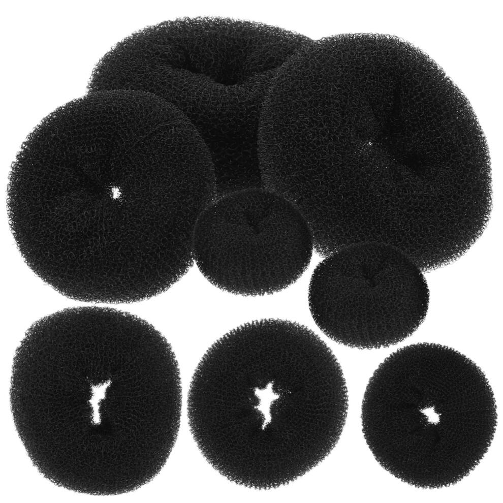 Unisex 8Pcs Hair Bun Maker Set Reusable Washable Hair Bun Shaper Tools For Easy Updo Styling