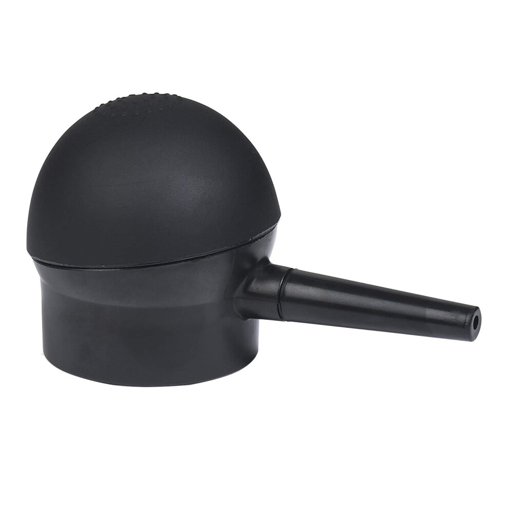 Black Hair Fiber Spray Applicator With Precision Nozzle For Thinning Hair And Bald Spots Â