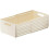 2Pcs Stackable Plastic Storage Drawer with Expandable Design and Handles Ivory 5