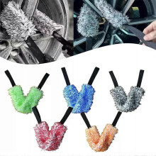 (1 PCS,blue)Microfiber Multi-Use Cleaning Tool, WheelHub Cleaning Brush, Car Detailing Clean