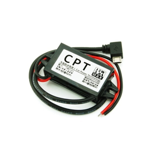 12V til 5V DC-DC spændingsomformer strømforsyningsadapter spændingsregulator brugervenlig MircoUSB MircoUSB