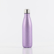 304 Rostfritt Stål Colaflaska Presentmugg Termosflaska Bowlingmugg Utomhussport Vattenflaska, Glitter Lila