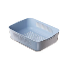 Panier d'égouttage de cuisine, double bac à vaisselle, plateau et panier à fruits multifonctions – Compatible avec Hiroekza – Soldes de Noël
