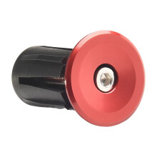 23.5MM Bicycle Grip HandleBar End Cap Aluminium Alloy Mountain Road Cycling Handlebar Grips Plugs Cap Bike Accessories End Plug red