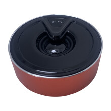 PAVEOS Metal Bluetooth Speaker Ring Wireless Mini Aluminum Alloy Heavy Bass Gift Bluetooth Speaker for Tv Suitable for Adults Red