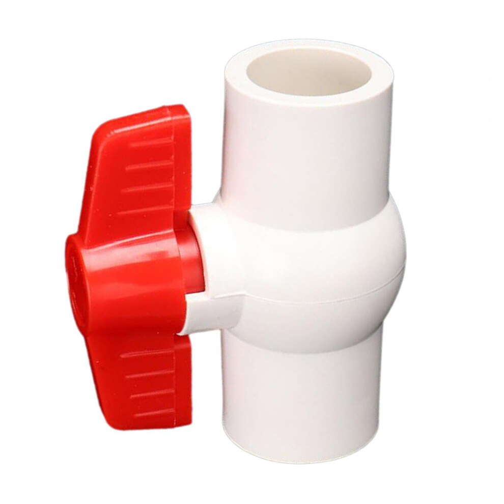 Pvc Ball Two Way Plumbing Fixtures T Handle Water Shut Off For Landscape And Irrigation Swimming Pool Equipment Water Treatment White 25Mm 9173940145184