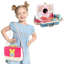 Offres du Black Friday : Coffret de maquillage kkbbma pour enfants, compatible avec un sac à dos de voyage - Valise de déguisement lavable, cadeau
